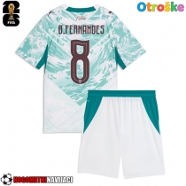 Otroške Nogometnih dresov Portugalska Bruno Fernandes #8 Gostujoči SP 2026 Kratki rokavi (+ hlače)